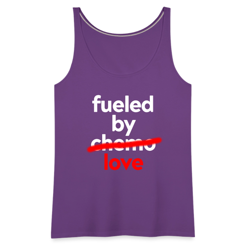 Fueled by Chemo Women’s Premium Tank Top - purple