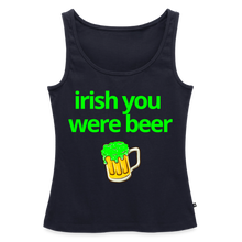 Irish You Were Beer Women's Tank - navy