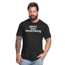 Peace Love Daydrinking T - heather black