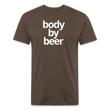 Body By Beer Fitted Cotton/Poly T-Shirt - heather espresso