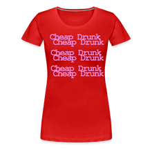 Women's Cheap Drunk T! - red