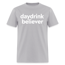 Daydrink Believer t-shirt: Spreading the gospel of bottomless since brunch began. - gravel 
