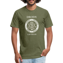 Fitted Cotton/Poly Droids Punk T-Shirt by Next Level - heather military green