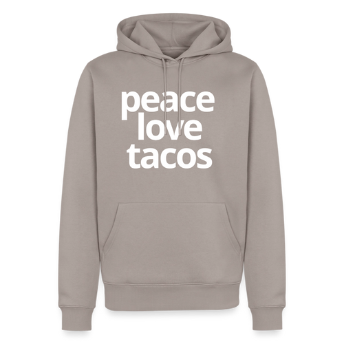 Peace Love Tacos Hoodie - taupe