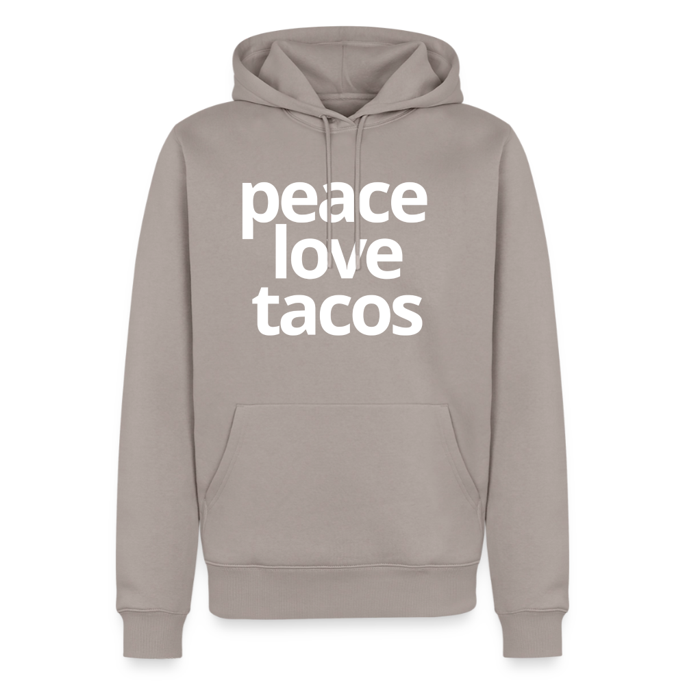 Peace Love Tacos Hoodie - taupe