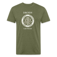 Fitted Cotton/Poly Droids Punk T-Shirt by Next Level - heather military green