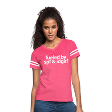 Women’s Vintage Sport T-Shirt - vintage pink/white