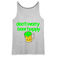 Don't Worry Beer Happy Women's Tank - heather gray