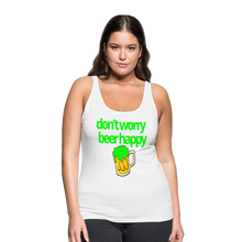 Don't Worry Beer Happy Women's Tank - white