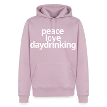 Peace Love Daydrinking Hoodie - dusty pink