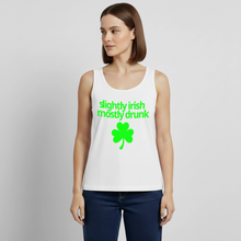 Slightly Irish Mostly Drunk Women's Tank - white