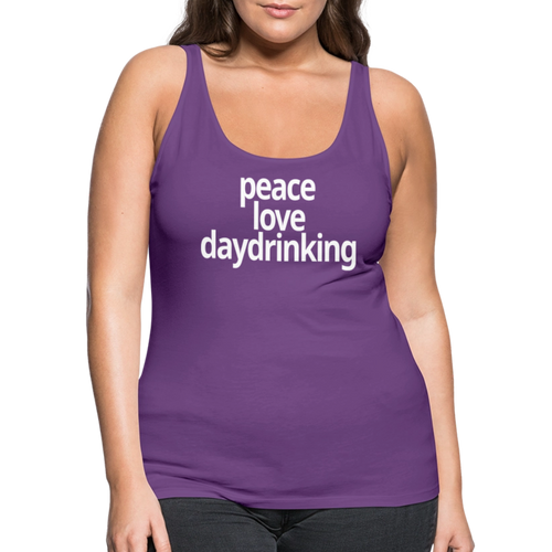 Peace Love Daydrinking Women’s Tank - purple