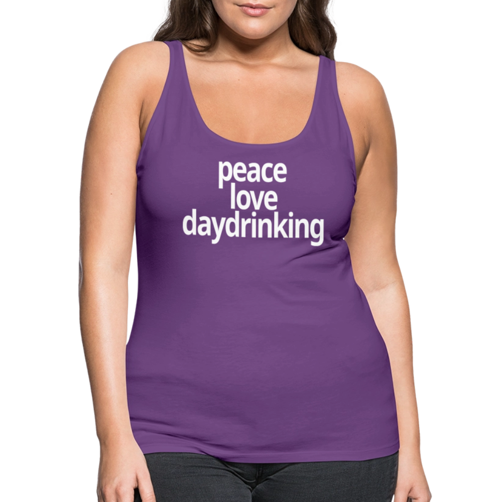 Peace Love Daydrinking Women’s Tank - purple