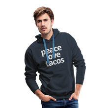 Peace Love Tacos Hoodie - navy