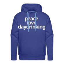 Peace Love Daydrinking Hoodie - royal blue