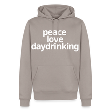 Peace Love Daydrinking Hoodie - taupe