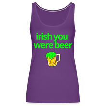 Irish You Were Beer Women's Tank - purple