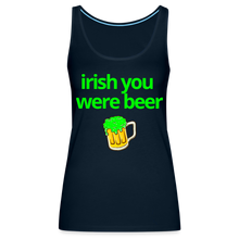 Irish You Were Beer Women's Tank - deep navy