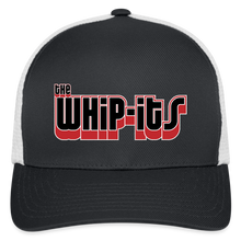 Whipits Logo Flexfit Fitted Baseball Cap - dark gray/white