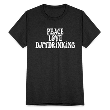 Peace Love Daydrinking Groovy T - heather black