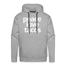 Peace Love Tacos Hoodie - heather grey