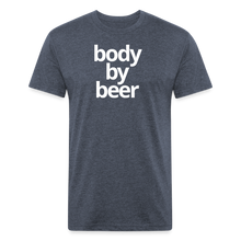 Body By Beer Fitted Cotton/Poly T-Shirt - heather navy