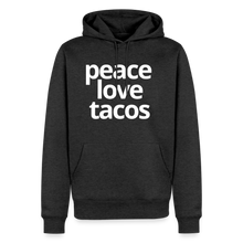 Peace Love Tacos Hoodie - heather anthracite