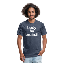 Body By Brunch Fitted Cotton/Poly T-Shirt - heather navy