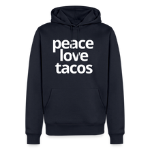Peace Love Tacos Hoodie - navy