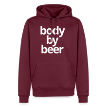 Body By Beer Hoodie - burgundy