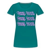 Women's Cheap Drunk T! - teal