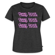 Women's Cheap Drunk T! - heather anthracite