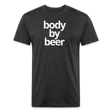 Body By Beer Fitted Cotton/Poly T-Shirt - heather black