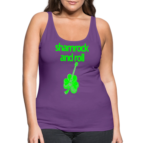 Shamrock and Roll Women's Tank - purple