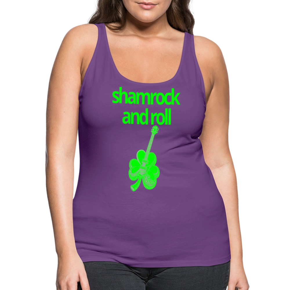 Shamrock and Roll Women's Tank - purple