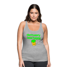 Don't Worry Beer Happy Women's Tank - heather gray