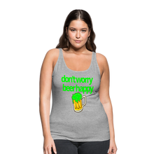 Don't Worry Beer Happy Women's Tank - heather gray