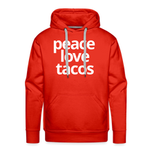 Peace Love Tacos Hoodie - red