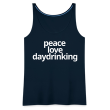 Peace Love Daydrinking Women’s Tank - deep navy