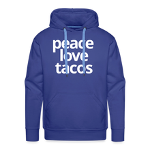 Peace Love Tacos Hoodie - royal blue
