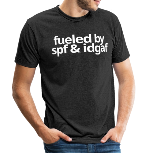 spf & idgaf T-Shirt - heather black