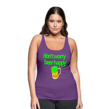 Don't Worry Beer Happy Women's Tank - purple