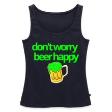 Don't Worry Beer Happy Women's Tank - navy