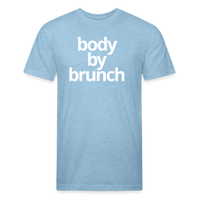 Body By Brunch Fitted Cotton/Poly T-Shirt - heather blue