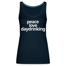 Peace Love Daydrinking Women’s Tank - deep navy