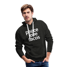 Peace Love Tacos Hoodie - charcoal grey