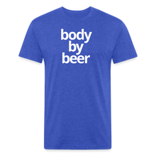 Body By Beer Fitted Cotton/Poly T-Shirt - heather royal