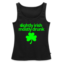 Slightly Irish Mostly Drunk Women's Tank - black