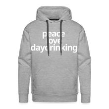 Peace Love Daydrinking Hoodie - heather grey