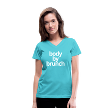 Body By Brunch Women's V-Neck T-Shirt - aqua